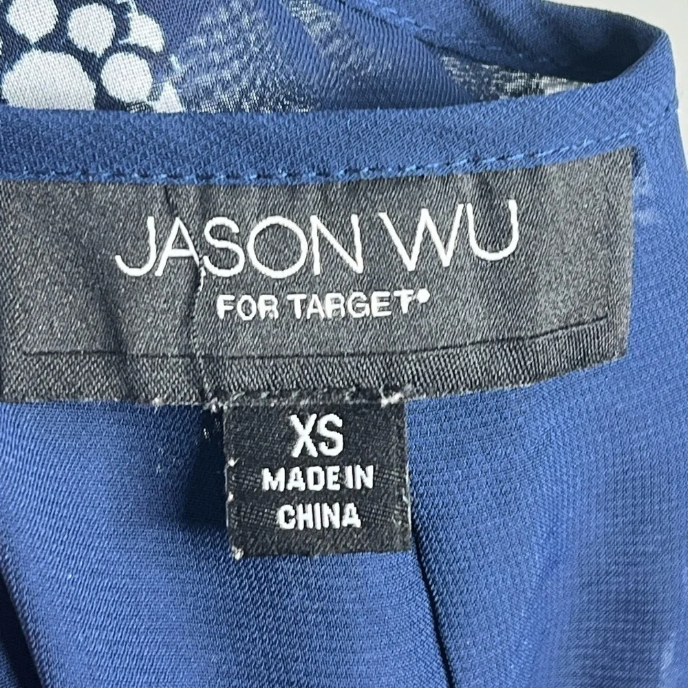 Jason Wu For Target Womens X Small Blue Daisy Floral Dress Chiffon XS Obama